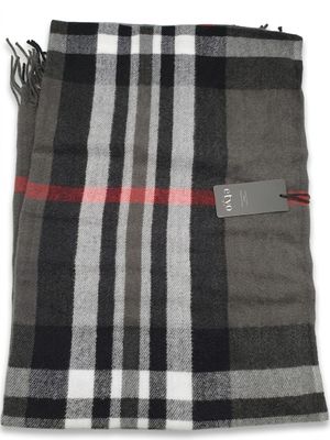 Écharpe en cachemire à carreaux Burberry, gris