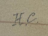 a picture of a piece of cardboard with the word itc written on it