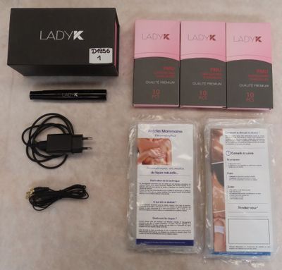 Lot comprenant un dermographe sans fil LADYK, 3 cartons de c…