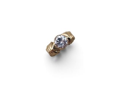 a diamond single - stone ring, by van cleef