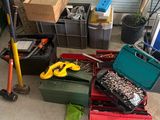 a lot of tools that are sitting in a garage