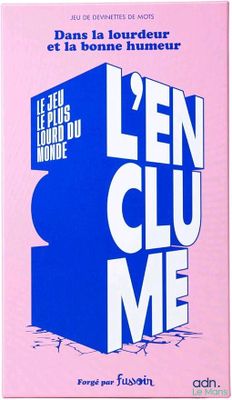 une affiche rose et bleue sur laquelle on peut lire « l'en club me »