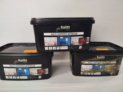 Lot de 3 - KALITT DÉCO - Cette peinture monocouche rouge vel…