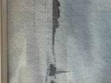 an image of a painting of a person on a surfboard in the water