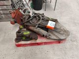 a pile of old tools sitting on top of a pallet
