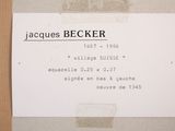 a picture of a business card with a picture of jacques becker on it