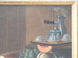 a picture of a painting of a still life with fruit on a table