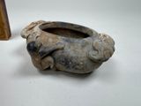 a small bowl with a dog on it
