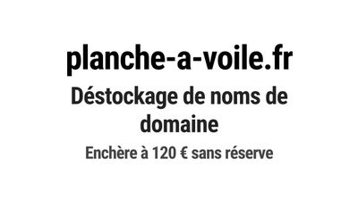 Nom de domaine planche-a-voile.