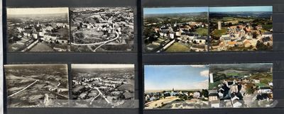 une vieille photo représentant plusieurs clichés d'une ville