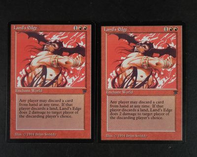 the two cards have a picture of a demon and a demon on them