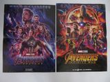 deux affiches des films « Avengers : Infinity War » et « Avengers : Endgame »