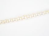 un rang de perles blanches sur fond blanc