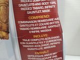 the back of a star wars action figure is shown in a package