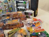 a lot of toys and other items on a table