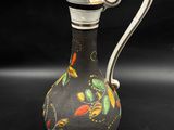 an image of a black and white vase on a black background