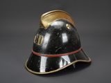 an old fireman ' s helmet with the word god on it