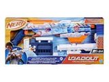 Le Nerf est un pistolet-jouet muni d'une longue crosse.