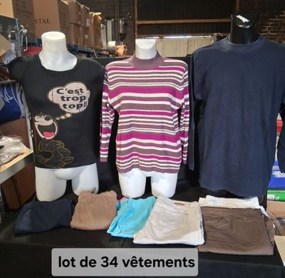 1 carton de 35 vetements (vendu en état)