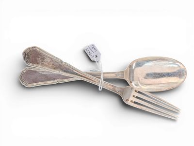 Couverts cadets en argent Minerve (poids 97 gr) - Photo 1