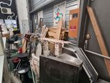 a room with a lot of junk on the floor