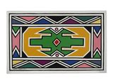 une image représentant un tapis coloré orné de motifs géométriques