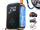 a picture of a car air pump with a clock on it