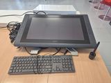 a desktop computer sitting on a desk with a keyboard and mouse