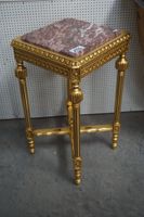 table d'appoint dorée de style français - plateau en marbre … (photo 2)