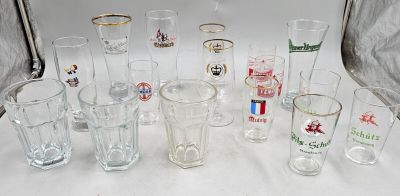 31 / B6 / Lot de verres de bière de différentes marque…
