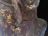 a statue of a man with a hat on it ' s head
