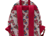 a small backpack with a teddy bear pattern on it