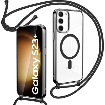 a close up of a cell phone with a lanyard attached to it