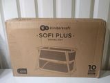 cardboard box with a picture of a baby ' s seat in it