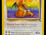 an image of a pokemon card with a picture of a dragon