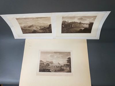 deux vieilles photos en noir et blanc représentant un paysage de montagne