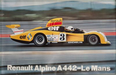 une image représentant une voiture de course jaune roulant sur un circuit