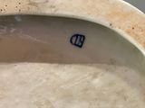 a close up view of a toilet bowl with the lid down