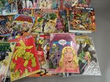 a lot of comic books on the table
