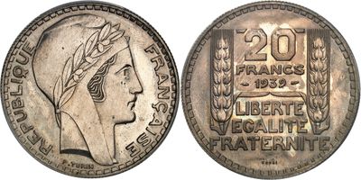 a close up of a coin with a woman ' s head on it