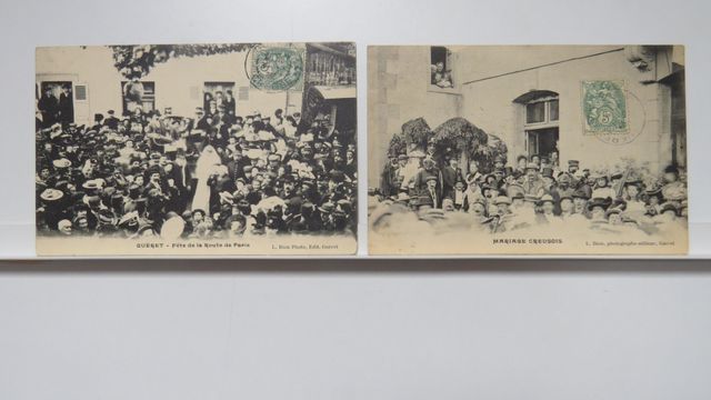 Guéret : Lot de 2cpa de l’éditeur Bion : Fête de la Route de Pari...