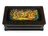une image représentant une boîte décorative ornée d'une peinture