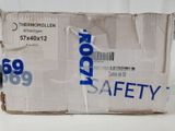 a cardboard box with a sign on it that says kodak safety