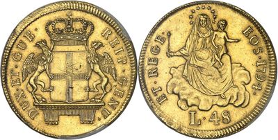 a gold sovereign coin with a crown on top of it