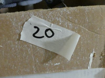 a piece of paper that has been placed on top of a box