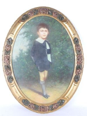 École du début XXe siècle. Portrait d'écolier.