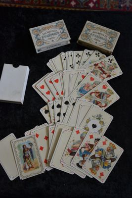 Deux Jeux Louis XV : B.P Grimaud Paris 1900-1940, 52 cartes …