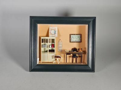 une image miniature représentant une pièce avec un bureau et une chaise
