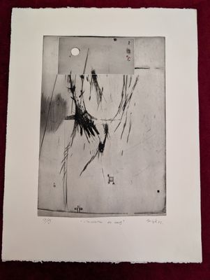 Miguel BUCETA (1965) - Gravure N&B, "L'invention du Corps", … - Photo 1