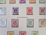an image of a collection of postage stamps with numbers on them